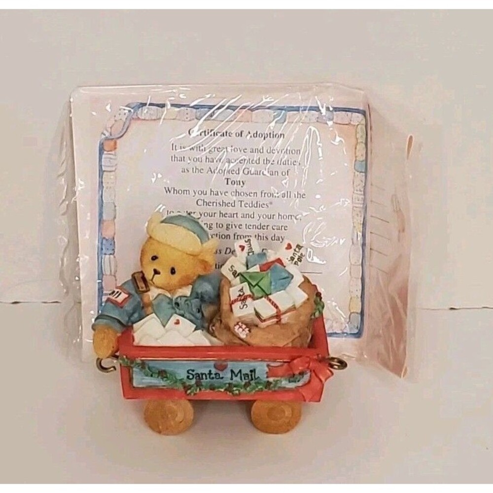 Cherished Teddies Tony The Mailman First Class Delivery For You Enesco 1996 Vtg
